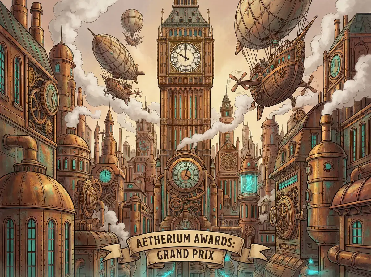 今日大赛 参赛作品 - 蒸汽纪元插画作品